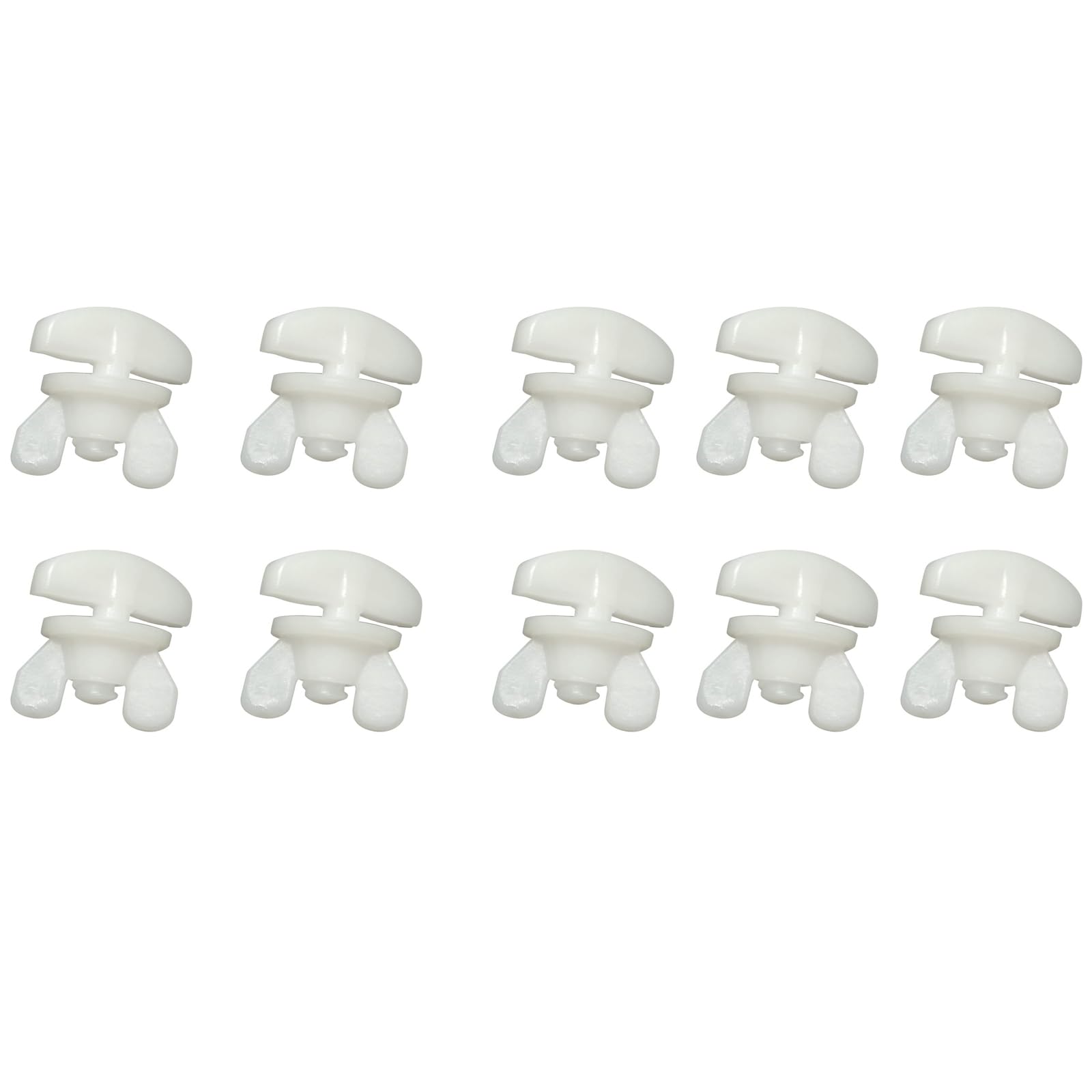 JTQYFI 10Pcs Curtain Rails Stopper Set White Sliding Gliders for Drapery Track Stop Curtain Replacement Accessories Replacement Accessories