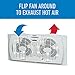 Holmes Window Fan with Twin 6-Inch Reversible Airflow Blades, White