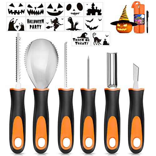 SUEFFI 6 Pcs Pumpkin Carving Kit
