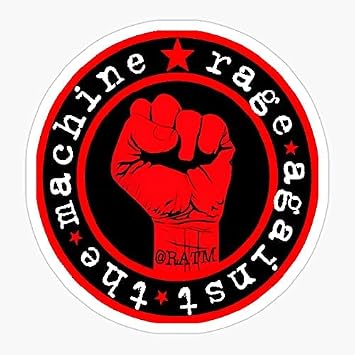 Punk Rage Men Machine America Retro The Women RATM Against - Sticker Graphic - Waterbottles, Hydroflask, Laptops, Phones, Cars, Lockers, Binders Decal Sticker