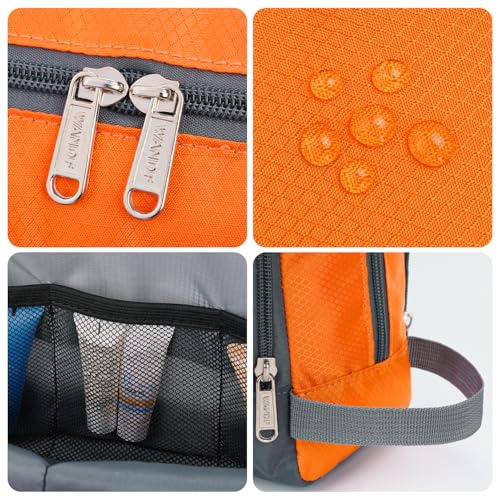 Image of WANDF Travel Toiletry Bag for Men, Small Dopp Kit for Toiletries
