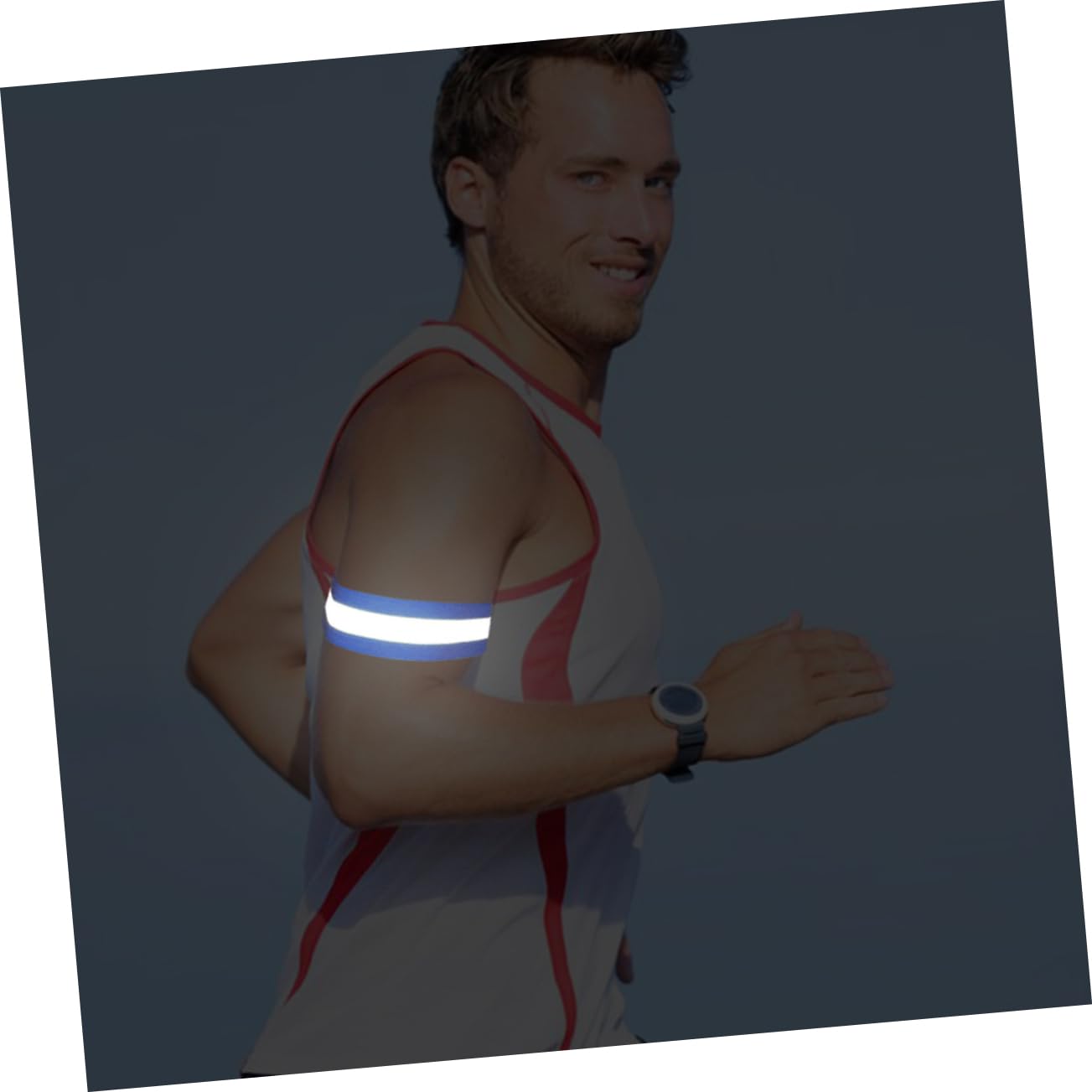 HANABASS 24pièces Brassards Réfléchissants Luminaires pour Sécurité pour Course Jogging Cyclisme Et Activités De Plein Air Bleu