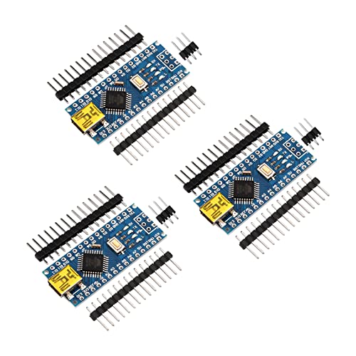 diymore 3PCS Atmega328P-AU Development Board,CH340C 5V 16M Mini USB Microcontroller Board,Na-no-Version3.0 with USB Cable