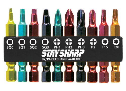 EAB Tool75001 Stay Sharp 2-Inch Asst Bit Clip