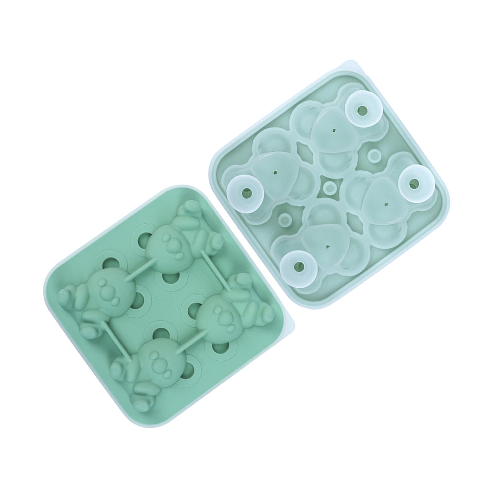 YTtkku Easily Release Ice Molds Flexible Silicone Ice Maker Unique Koala Shape Tray for Soup Freezers Wine Juices Enduring Mold for Whiskeys Cocktails Maker Small Trays for Freezers