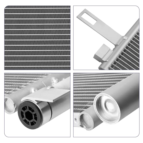 Image of Air Conditioning A /C Condenser Compatible with Ram ProMaster 1500 2500 3500# 4614, CN4614PFC, 57008243AA, 57008243AB, 68169276AB, CH3030257