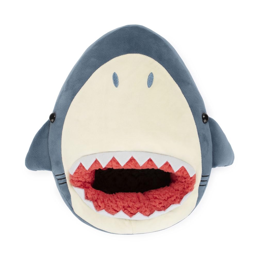 Balvi Scaldapiedi Sharky Colore Blu Uno squalo Si Mangia i Tuoi Piedi Poliestere 37x30x7 cm