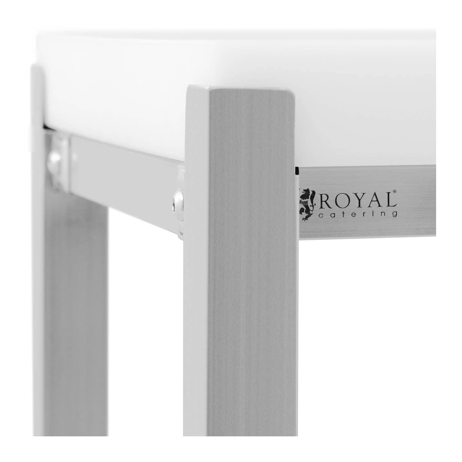 Royal Catering Tajo de Carnicero Placa de Corte RCBC-04 (Dimensiones: 40 x 50 cm, Material: acero inoxidable/plástico (polietileno))