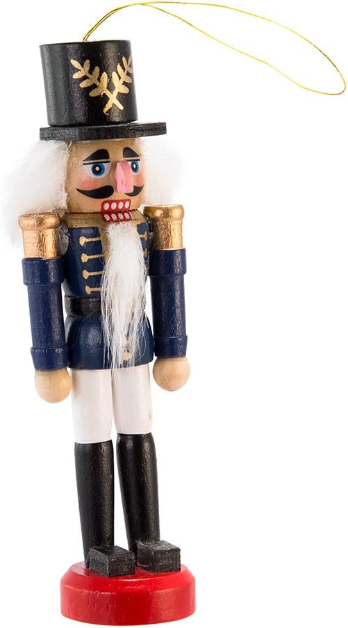 Kurt Adler Wooden Nutcracker Ornament Set, 5-inch Height, Multicolor, Wood