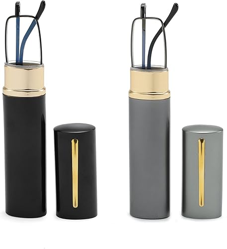 Lentes de lectura con bloqueo de luz azul, lectores de bolsillo delgados con estuche de clip para bolígrafo, mini lectores ligeros