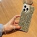 MUYEFW Case for iPhone 12 and iPhone 12 Pro Case Glitter Bling for Women Girls Sparkle Cover Cute Protective Phone Cases 6.1 inch (Silver)