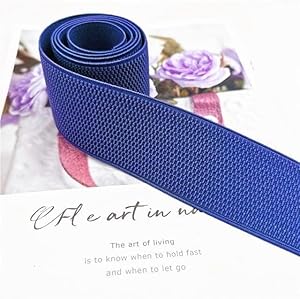 Euxhtywp Blaues Elastisches Nylonband, Maismuster, 1 Meter