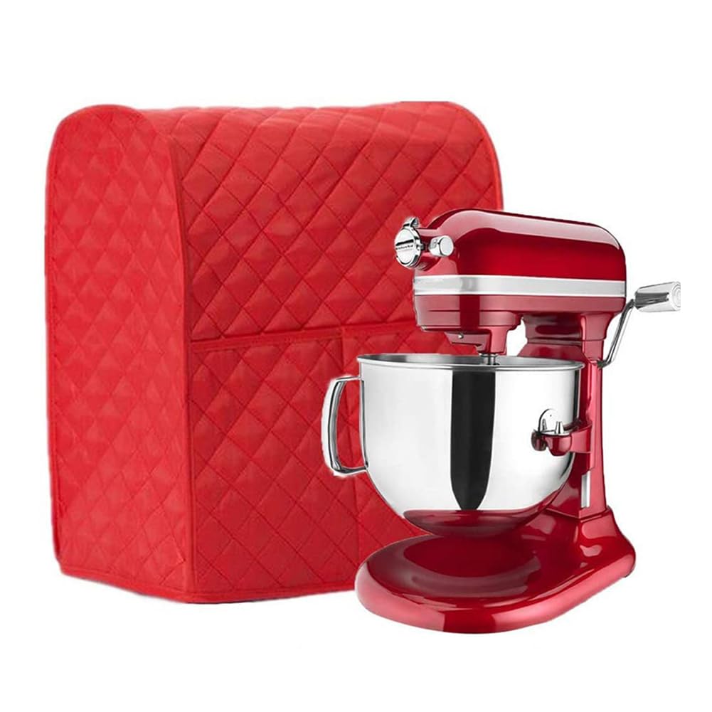 Stand Mixer Cover compatible with Kitchenaid Mixer, Fits All Tilt Head & Bowl Lift Models (red, For Bowl Lift 4.5-8 Quart)