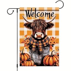 Cow in Bucket with Pumpkins