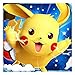 5D DIY Diamond Painting Strass Complet Kit, Diamant Peinture Point de Croix Broderie par Numéros pour Enfants Adultes Maison Décoration Murale - Pikachu Animé
