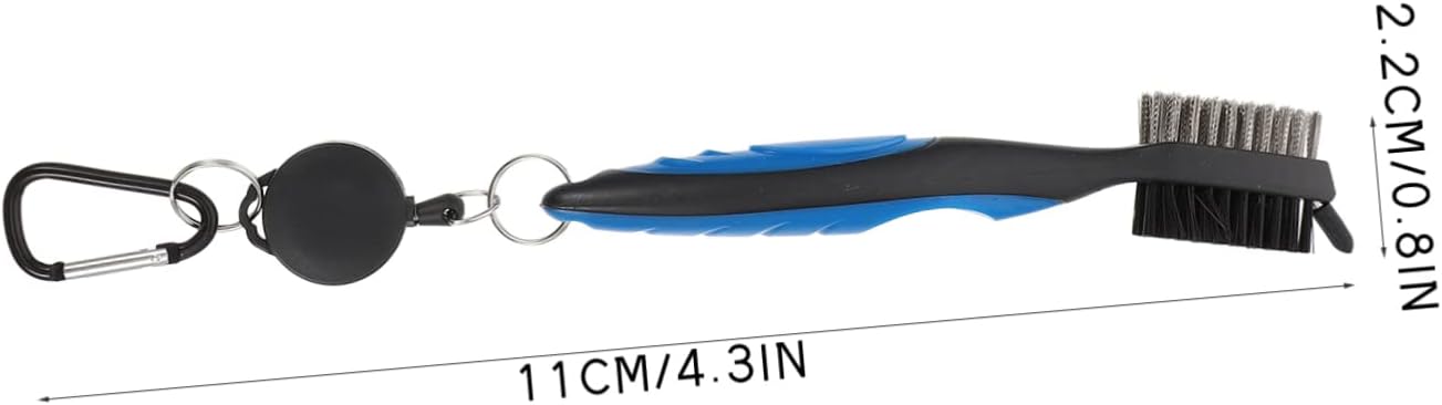 VANZACK 2sets Golf Club Cleaning Tool Double Sided Brush with Wire and Bristles for Effortless Dirt Removal Compact and Lightweight Design for Easy Carrying Suitable Shaped Shaped Grooves