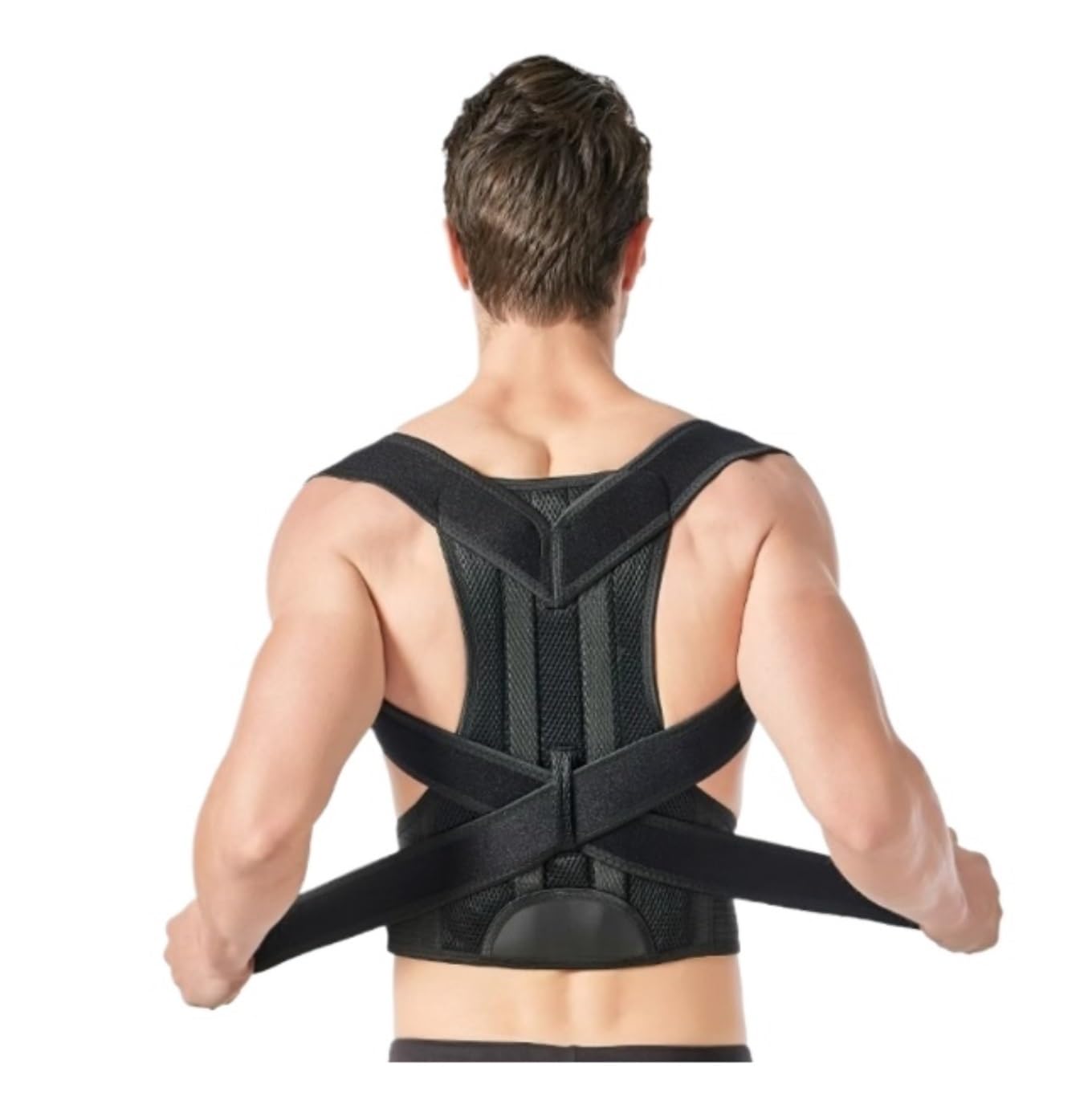 Fascia Lombare Cintura di Supporto per La Schiena Completa Correttore Posturale per Decompressione Lombare Spalla della Colonna Vertebrale Supporto Schiena(Black,XXL)