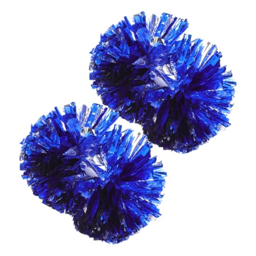 PRETYZOOM 2Pcs Cheerleading Pom Poms with Ergonomic Grip Vibrant Handheld Cheerleader Props for School Events Sports Games and Dance Performances Lightweight and Portable Cheerleading