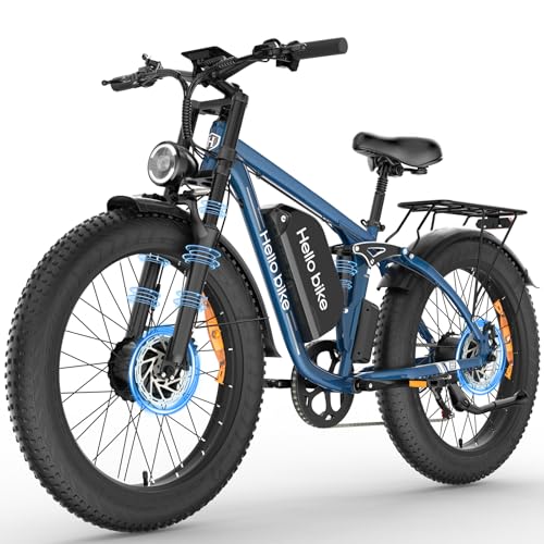 Hellobike 5000W Dual Motor Electric Bike for Adults, 45MPH Electric