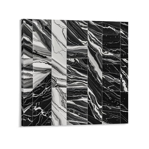 Toile murale abstraite moderne de 60x60 cm idéale pour décorer une salle de bain