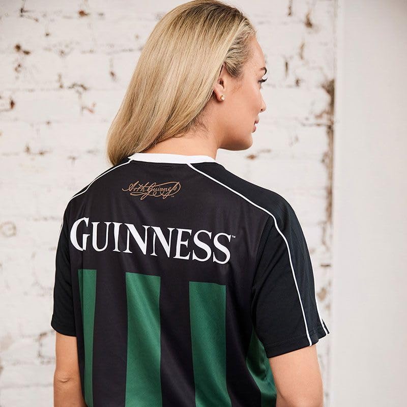 Guinness - Striped Performance Jersey Black/Green - G3080