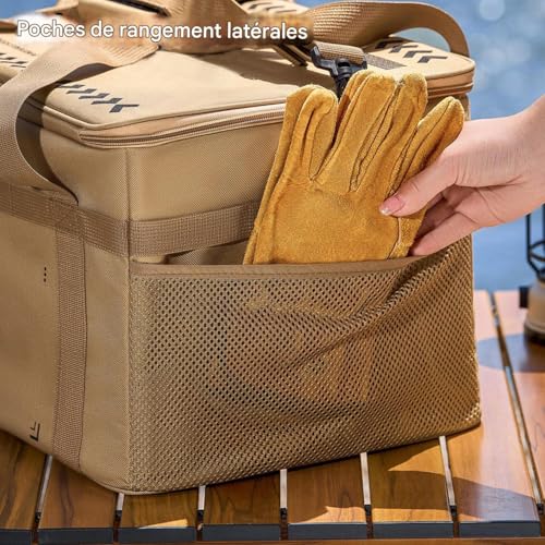 Sac de rangement camping glacière isolante imperméable 36L - 7