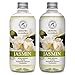 Recharche Diffuseur Roseaux du Jasmin avec Huile Essentielle du Jasmin 1L - 2 x 500ml - Bâtonnets de Parfum - Parfum Ambiance - Desodorisant Maison - Diffuseur à Roseaux - Diffuseur de Parfum Set