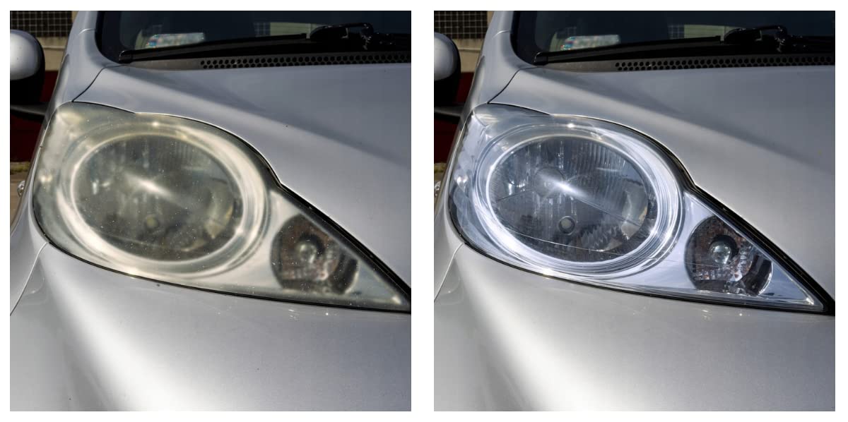 EinParts Kit Profesional de restauración de Faros de Coche en una Maleta