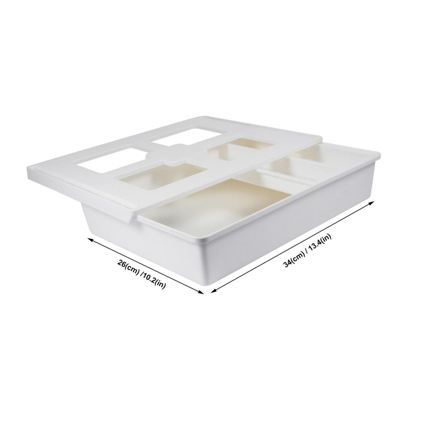 Gadpiparty Estuche Adhesivo Para Lápices Organizador De Artículos Cajón Debajo Mesa Contenedor De Papelería Caja Debajo Del Escritorio