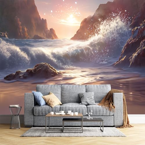 Fresque salon chambre 3D pour agrandir l'espace mural intérieur - 2
