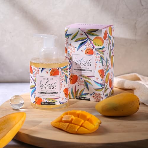 Image of ROMIIE ZOI Foaming Hand Soap, Splash Mango, 500ml / 16.8fl.oz | With Gift Box, Gentle cleansing, nourishes skin without drying