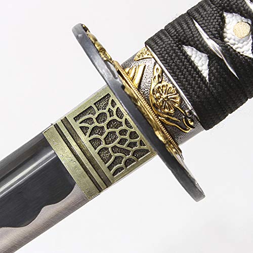 Real Japanese Katana Sword - Unique Gift for Men, Full Tang High Carbon Steel Blade