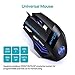 immagine 4iAmotus Mouse da Gioco, Ergonomico Mice da 7200 DPI Regolabile ottico Mouse 7 Pulsanti RGB Gaming Mice Gioco Lavoro Mouse Universale USB per Windows,PC,Computer, Mac OS,Laptop,Notebook(Nero)