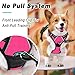 BARKBAY No Pull Pet Harness Dog Harness Adjustable Outdoor Pet Vest 3M Reflective Oxford Material Vest for PINK Dogs Easy Control for Small Medium Large Dogs (L)
