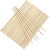 50 varillas de madera de 1/4 x 12 pulgadas para manualidades, varillas de madera precortadas para manualidades y proyectos de bricolaje, varillas de madera dura para tartas, varillas de madera dura