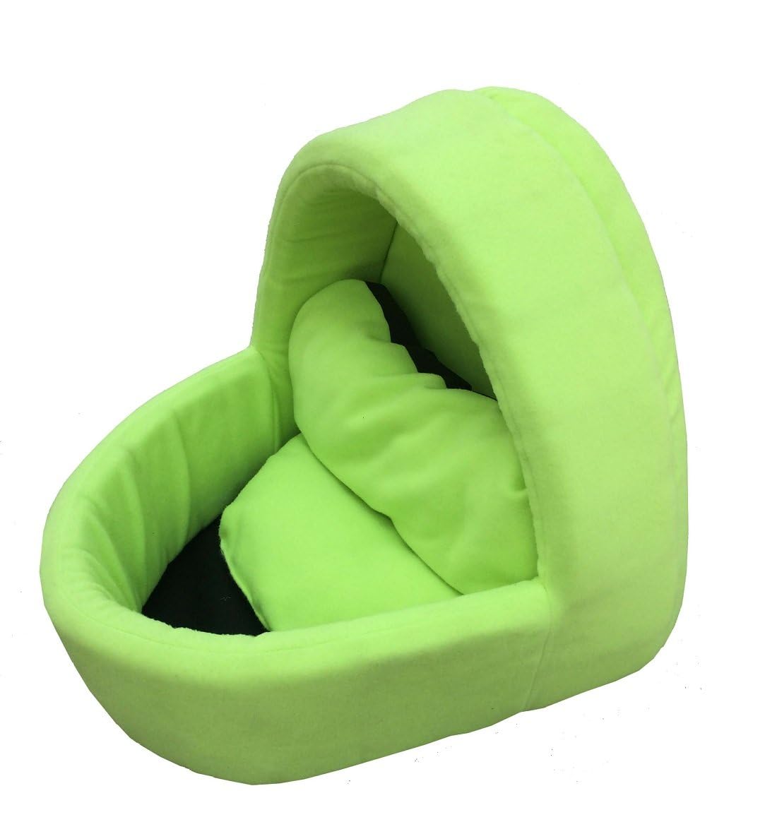 Fluffy's Luxurious Soft Foam Red & Black Dog/Cat Bed Cave Style(Export Quality) (S, Green) 2