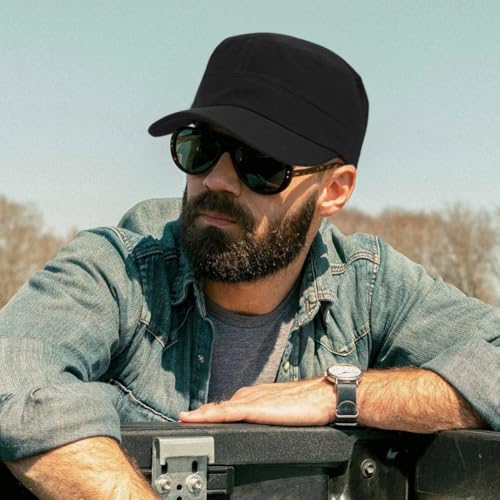 Image of Unisex Basic Cadet Army Caps Everyday Military Style Hat