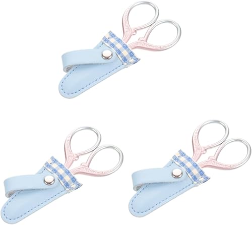 Miniatura 1 de EXCEART Juego de 3 tijeras para álbumes de recortes, suministros de punto, suministros de punto, tijeras de costura, cortador de hilo, Tijeras de