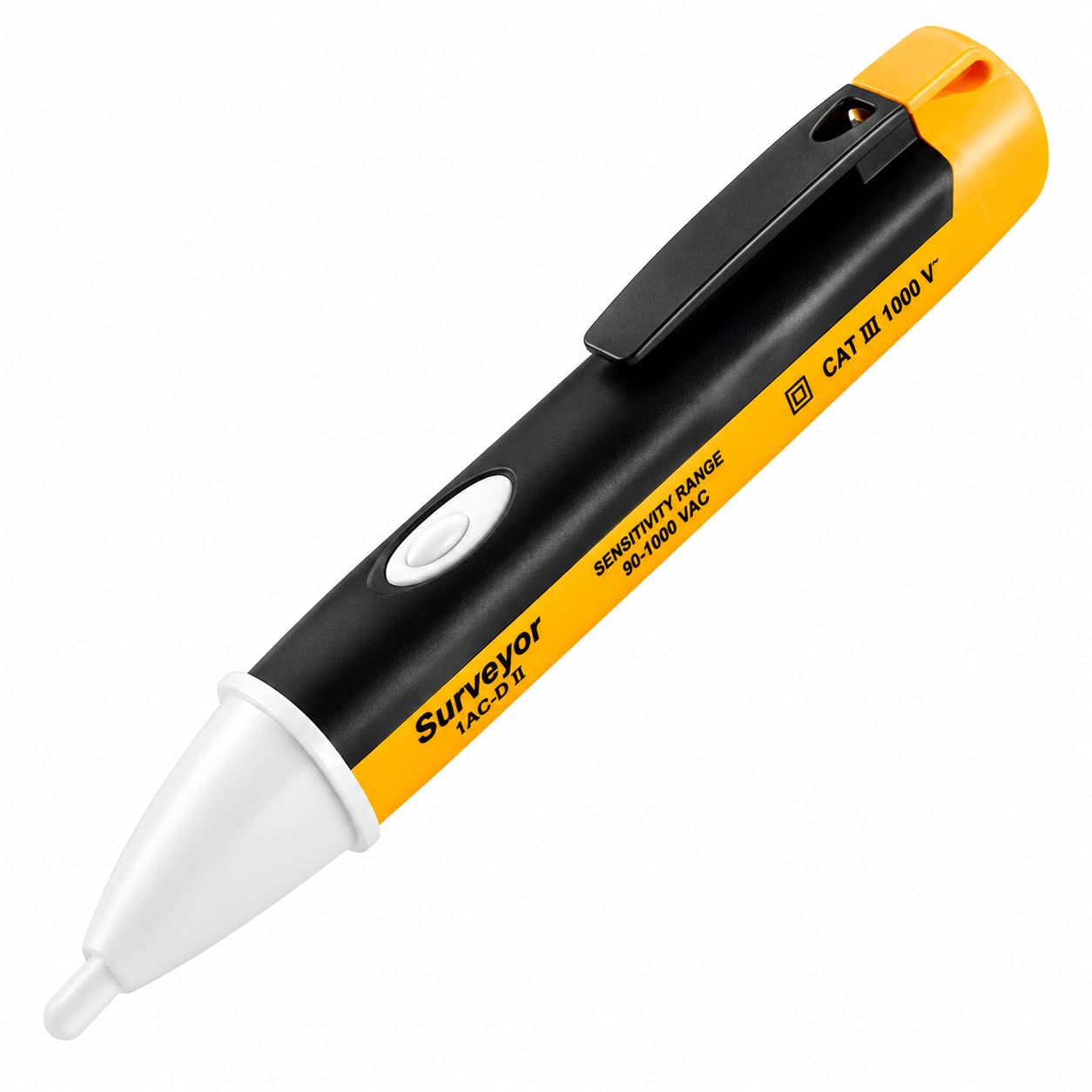 Non Contact Voltage Tester Pen 90-1000V AC – Live Wire Detector with LED Flashlight & Audible Alarm – Electric Voltage Test Pen for Sockets, Cables & Circuits