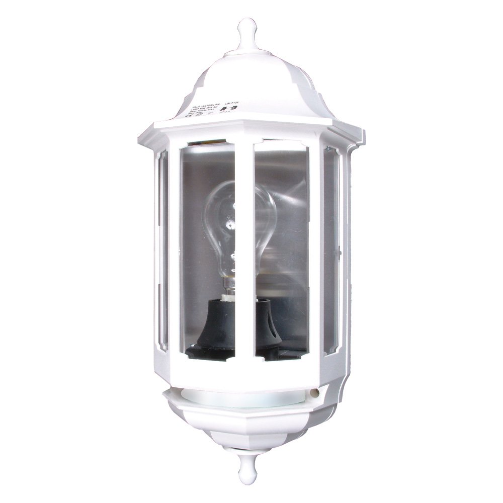 Asd White Half Lantern Polycarbonate 60W Bc