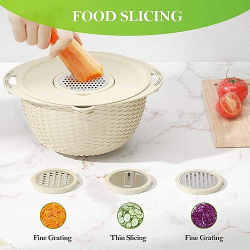 Seiher Set - Edelstahl Küchensiebe zum Kochen, Lebensmittelzubereitung, Waschen von Obst & Gemüse, Rostbeständiges Design