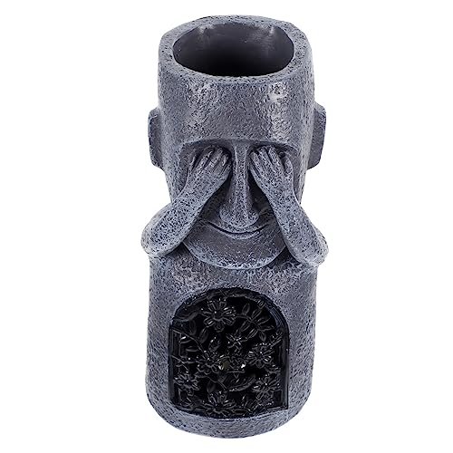 IMIKEYA Estatuas De Resina Isla De Pascua Adornos De Resina Decoración De Escritorio Artesanía De Escultura