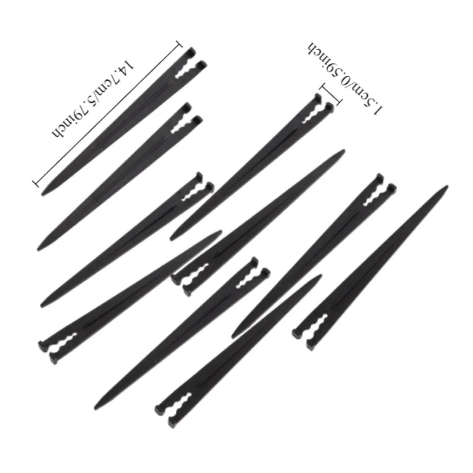 Forniture per Il Giardino 50 Pezzi di picchetti di Supporto for irrigazione in plastica for Tubi da 4/7 o 3/5 mm e Kit di irrigazione a Goccia/emettitori Ugello(100pcs)