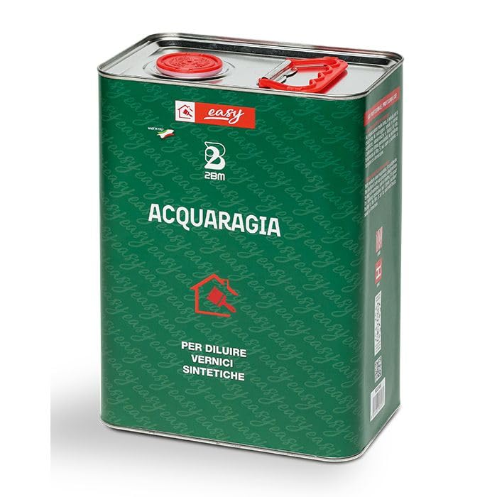 Acquaragia Mezcla de disolventes industriales base hidrocarburica | Pinturas nitro, sintéticas, oleosintéticas, antioxidantes y acabados de aceite | Línea Easy diluyente a base de aguarrás | Formato 5