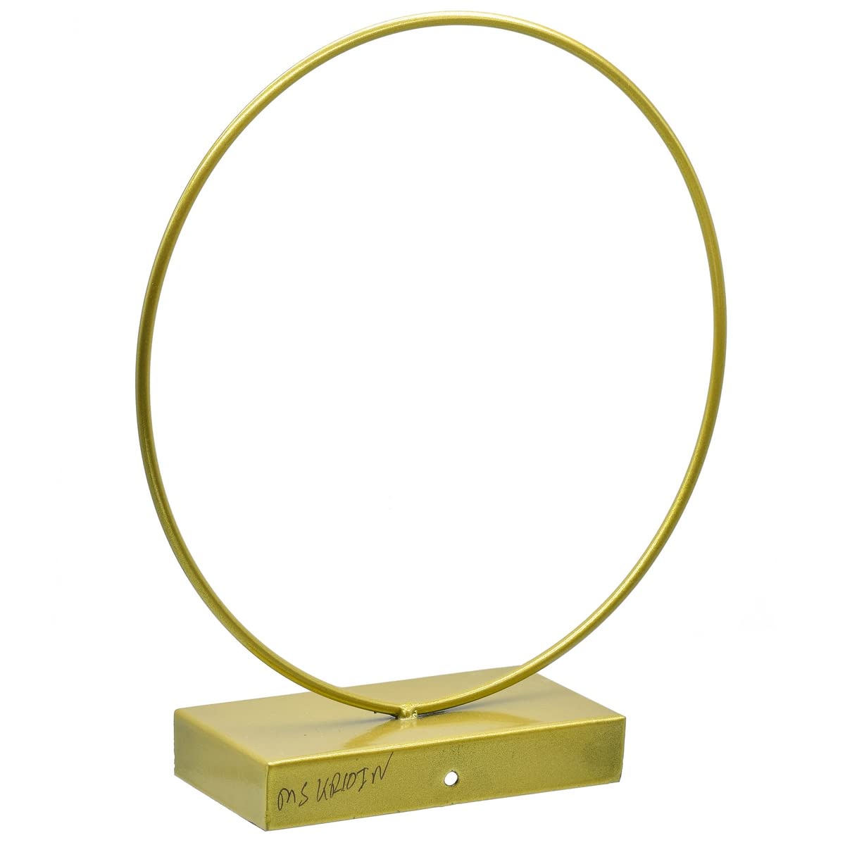 AadyaCrafts Metal Round Stand Gold Colour 10X10 inch Big Stand Golden Metal Stand 25cmx25cm for Resin Clock, Resin Frame, Resin Coaster, Home Decoration (Pack of 1, 10x10 Inches) 1