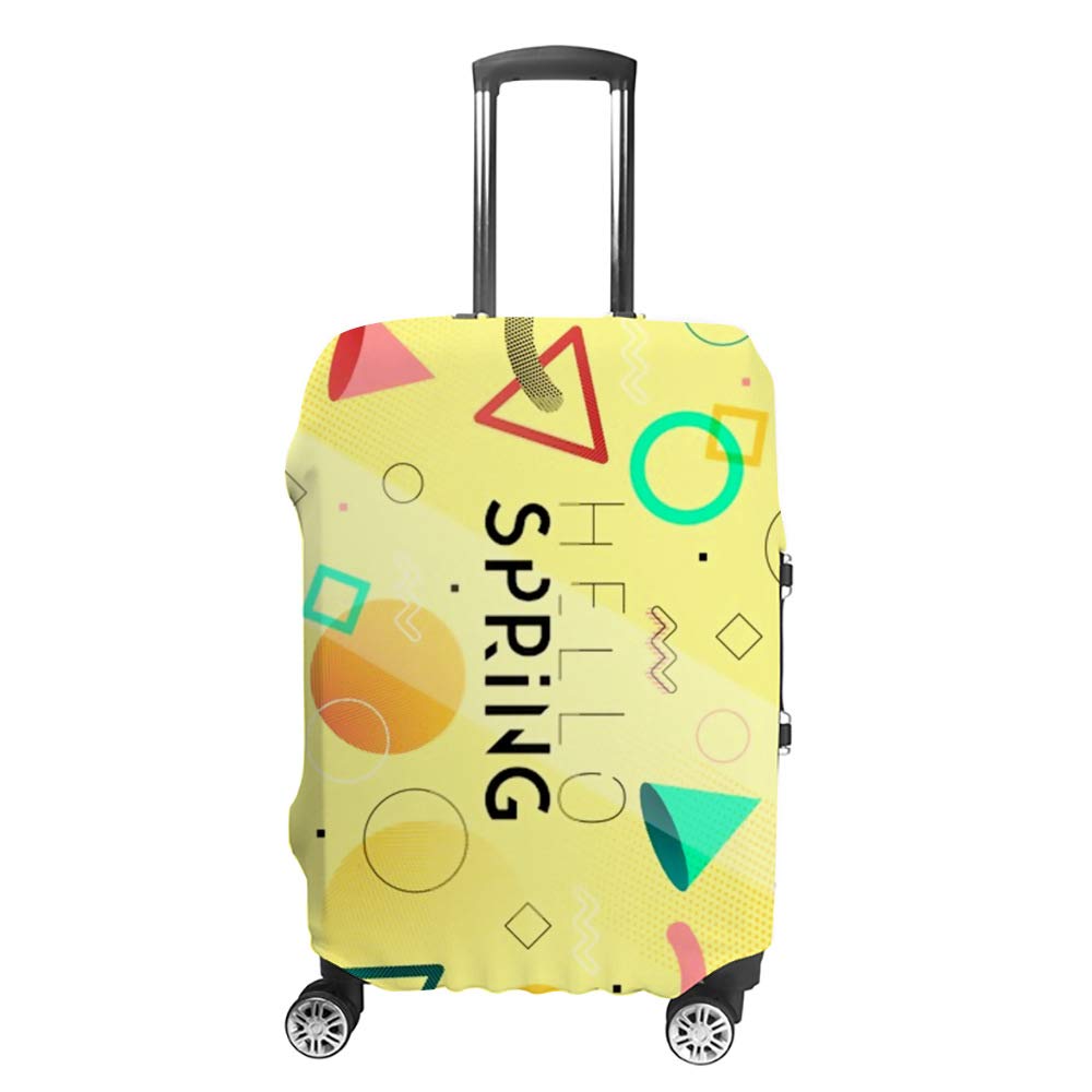 Housse de protection pour bagages en tissu extensible géométrique résistant - 7