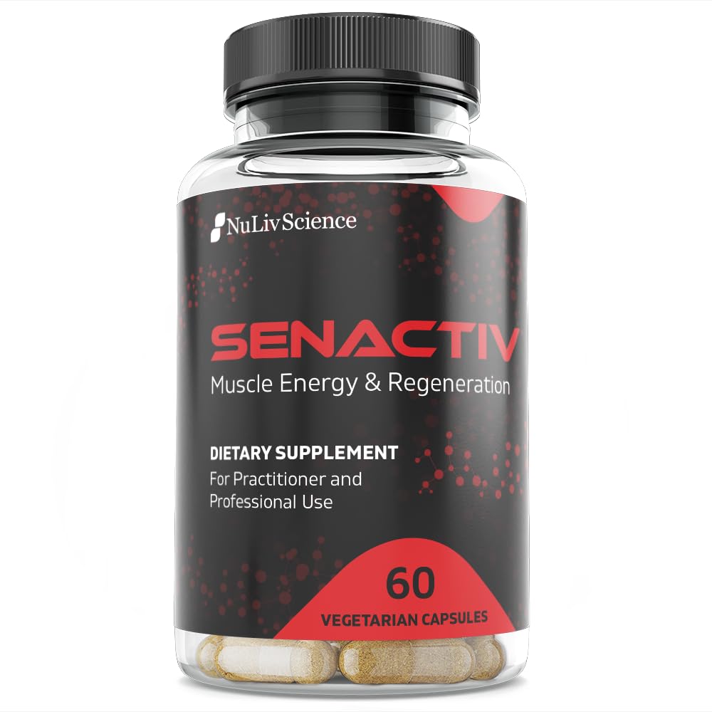 Senactiv, Senolytic Nutraceutical for Advanced Cellular Rejuvenation & Endurance Supplement. Clears Senescent Zombie Cells for Elite Workout Recovery, Stamina & Longevity, 60 Capsules