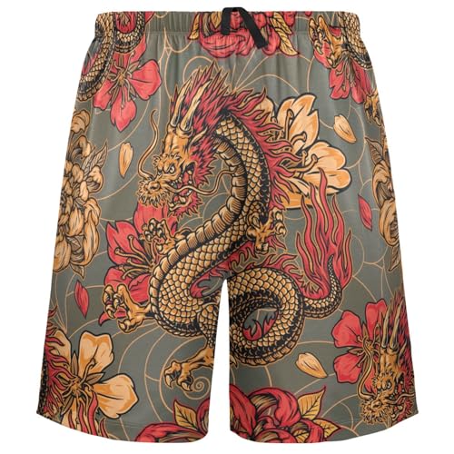 visesunny Cool Men’s Pajama Shorts Soft Sleep Shorts Summer Comfy Lounge Pajama Bottoms with Pockets