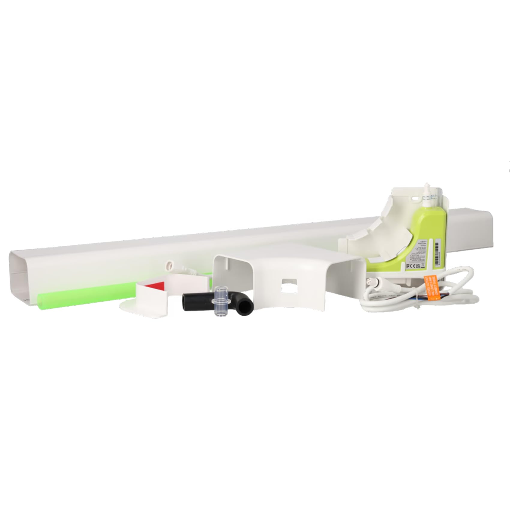Aspen Pumps FP3470/5 Pompe de Relevage des Condensats Silent+ Mini Lime 5e Génération, Silencieuse 16 dB(A), Débit Max 40 L/h, avec Kit de Goulotte EuroSplit Blanc
