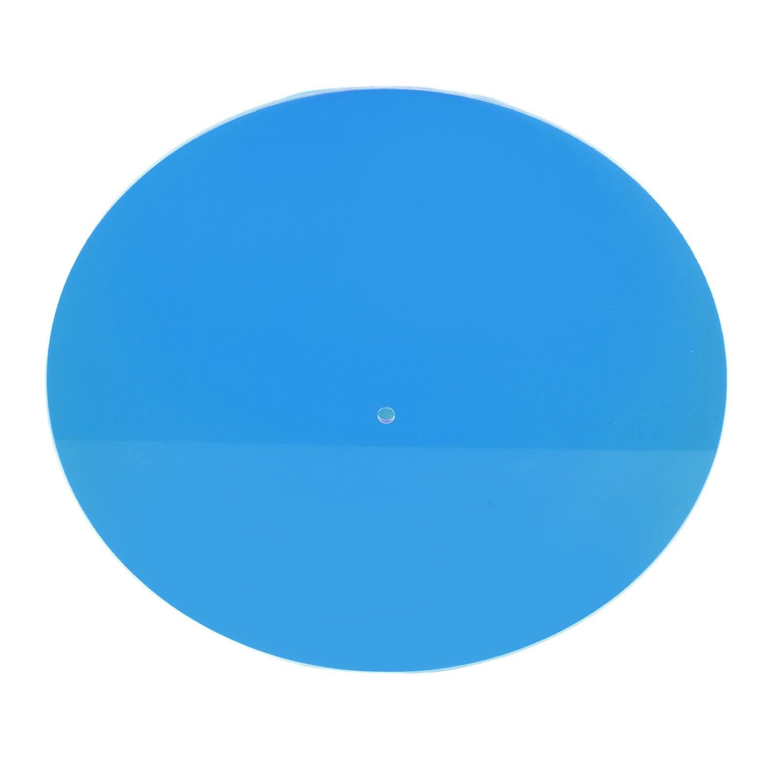Tappetino per Giradischi in Acrilico, Tappetino Antistatico per Piatto da Registrazione, Migliora i Bassi e la qualità del Suono per Giradischi da 12 Pollici (Rosa (Blu Trasparente)